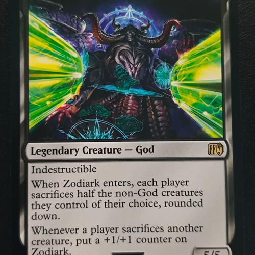 zodiark final fantasy mtg Zodiark, Umbral God (#336) (foil) (borderless) rounded down Zodiark, Gott der Dunkelheit MTG