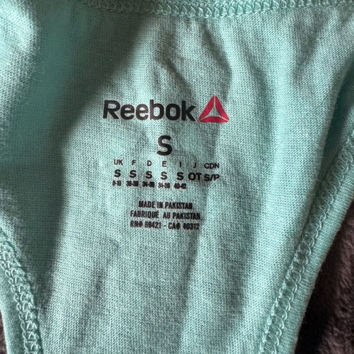 Reebok sleeveless t-shirts used, size S, blue, set of 2