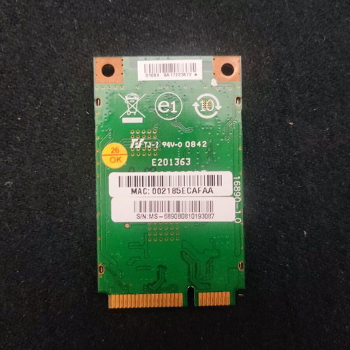 Wireless adapter used from MSI laptop