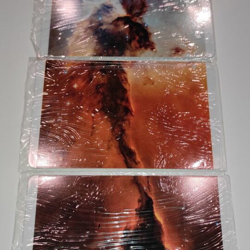 Collectible phone cards puzzle 3 pieces Nebulae of star formation like new