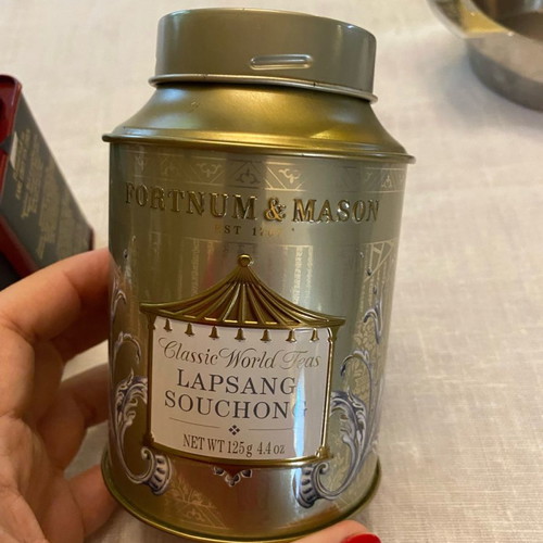Metal tea tins used, pack of 7, Fortnum & Mason, Jacksons, Dammann frères