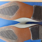 Boxer men's leather shoes size 45 beige, like new