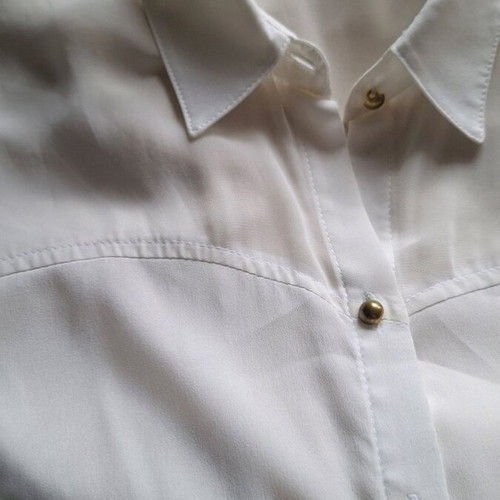 Sheer shirt like new, size M, white