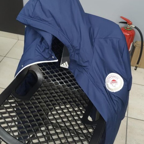 Olympiacos jacket with collectible emblem new, size Medium