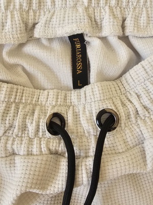 Furla men's basketball shorts used, size Large, white with blue details