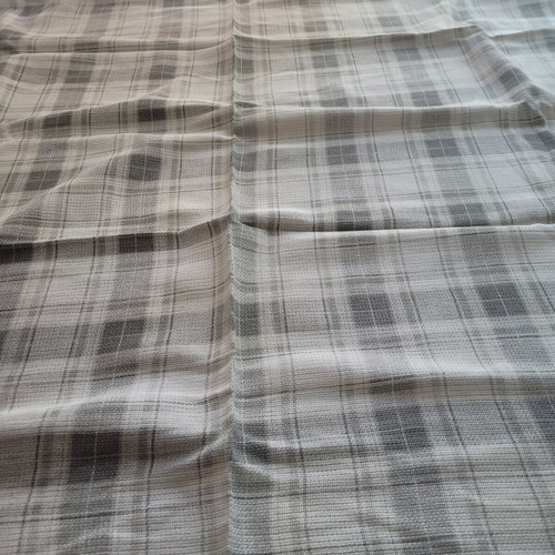 Tablecloth square grey-white, used