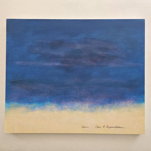 On the Island II painting like new, acrylic sea Aegean