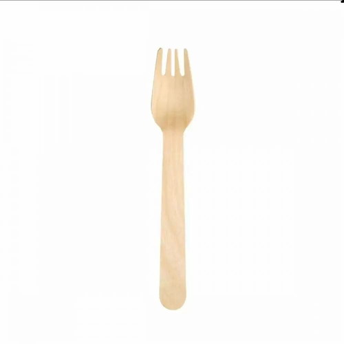 Wooden fork packaged 16cm new