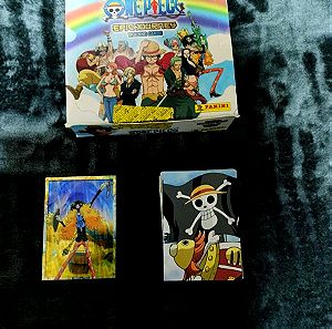 One Piece Panini 80 μονές κάρτες + 1 limited edition κάρτα + κουτί.
