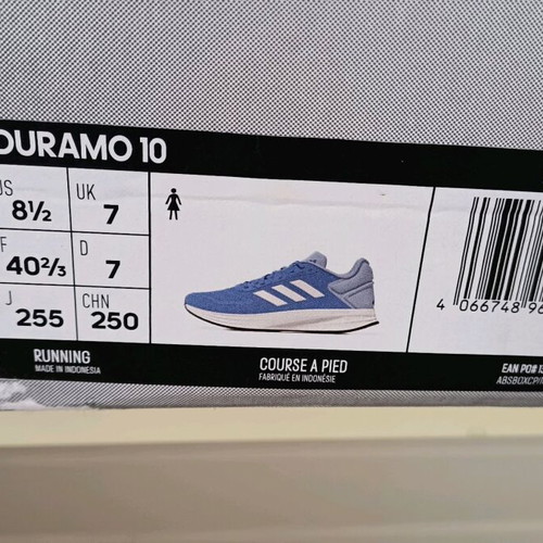 Adidas Duramo 10 women's athletic shoes used, size 40 2/3, blue