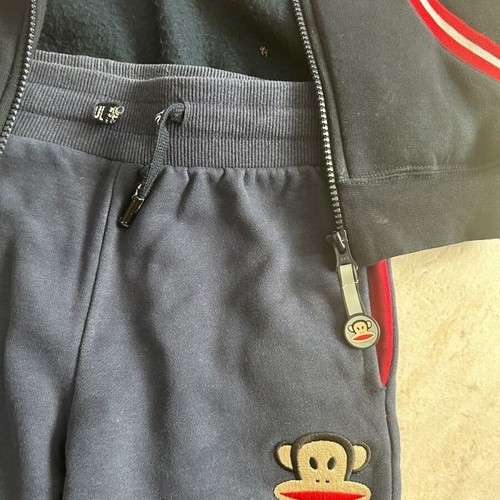 Paul Frank tracksuit and sleeveless hoodie like new, size 8-10, blue