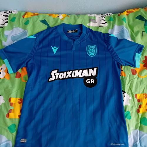 PAOK football jersey 2019 third kit like new, collectible, size small