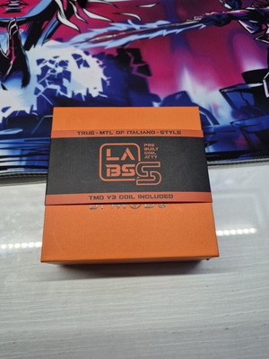 Labs atomizer BP Mods used with ready coils, one drip tip missing