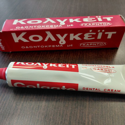 Vintage Colgate promotional toothpaste with original box 60s-70s