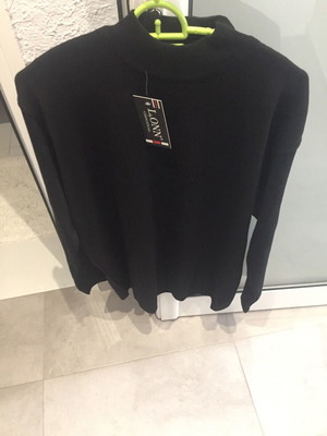 Men's half polo A.A UNDERWEAR new, black, size L and XL