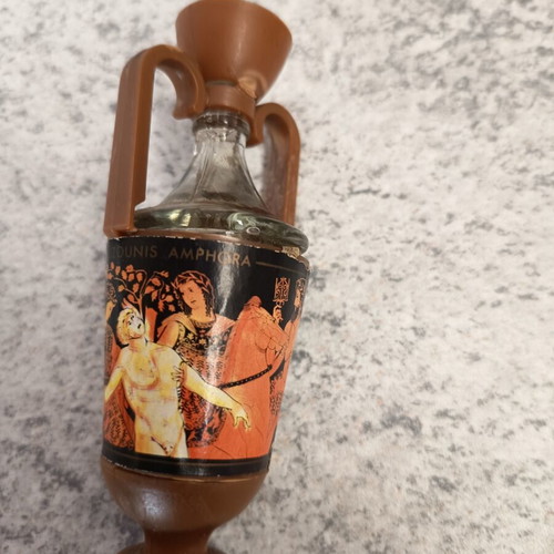 Ouzounis Amphora vintage miniature filled, 10 cm