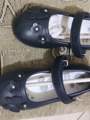 Chicco ballerinas size 25 blue like new