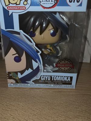Funko Pop Demon Slayer Giyu 876 vinyl figure like new