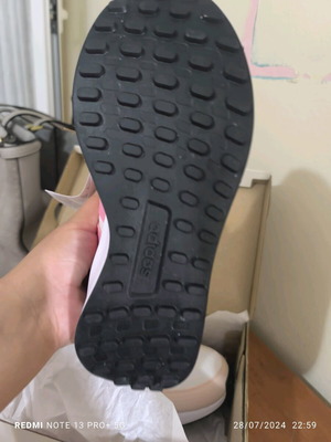 Adidas παπούτσια λευκά με ροζ αφορετα, νούμερο 38