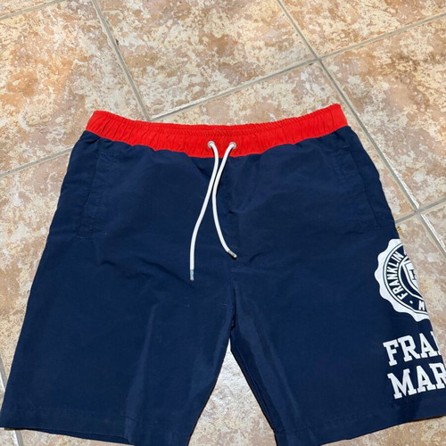 Franklin Marshall swim shorts like new, size large, blue and red