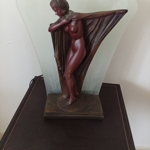Decorative lamp with leather table new
