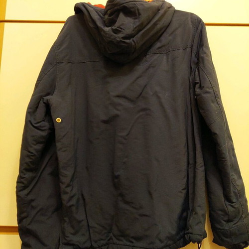 Staff men's jacket size 92/M blue like new with hood