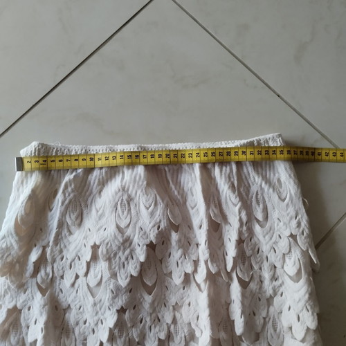 Mini lace summer skirt, beach style, size S M