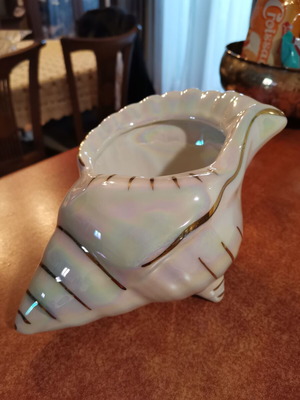 Ceramic decorative shell like new