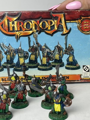 Chronopia Orc Swordsmen painted miniatures collectible wargame set