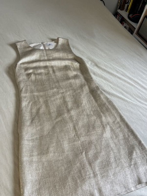 Peserico χρυσό φόρεμα shift, XL