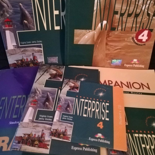 Enterprise 4 English learning books pack with CD