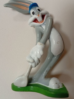 Bugs Bunny figure plastic used playing golf