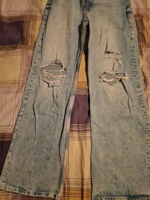 Bershka pants size 40, blue