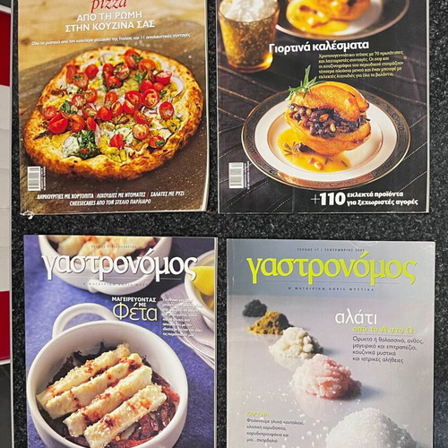 Cooking and Taste Magazines like new, Greek language
