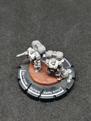 Mechwarrior Inner Sphere Battle Armor #025 like new, green