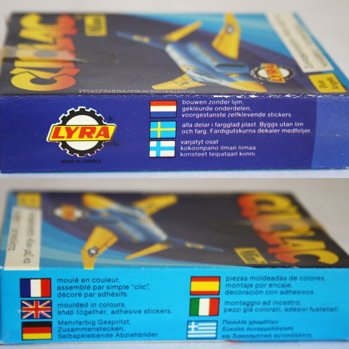 Vintage 80's Cliclac Blue Angels Navy Mini Model Kit Lyra Heller new