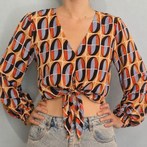 Satin Crop Top