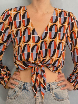 Satin Crop Top
