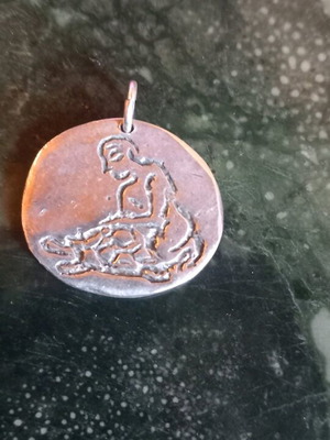 Silver signed and stamped pendant like new for collectors