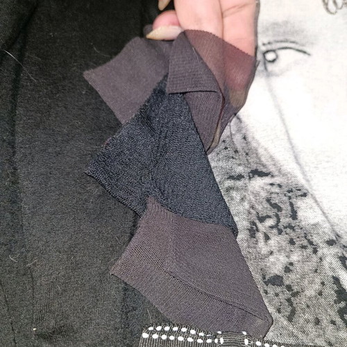 Black blouse dress used, size L
