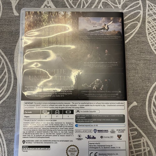 Hogwarts Legacy Nintendo Switch game like new