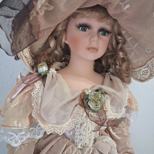 Vintage porcelain doll, 60 cm