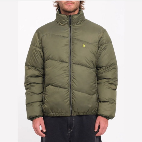 Volcom Zephyr Wallstone Reversible Jacket new, men's winter green M