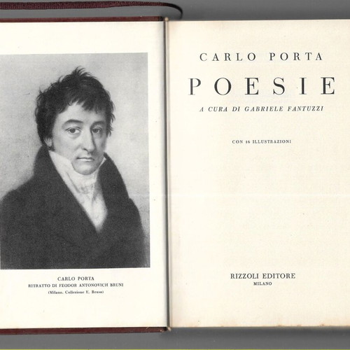 I Classici Rizzoli Carlo Porta Poesie book like new, 1966 edition, Italian