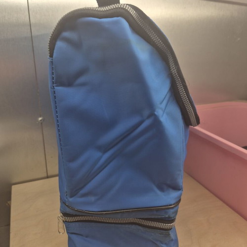Insulated Cooler Bag 2-Compartment Blue like new, portable 35x25x15 cm