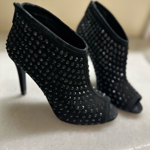 Michael Kors ankle boots black with strass studs like new, size 37