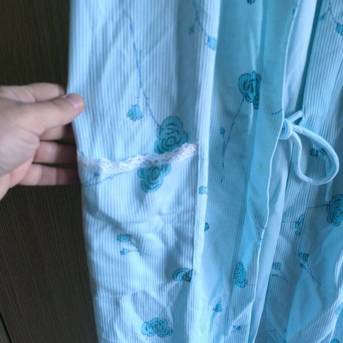 Women's robe like new, turquoise, size M-L