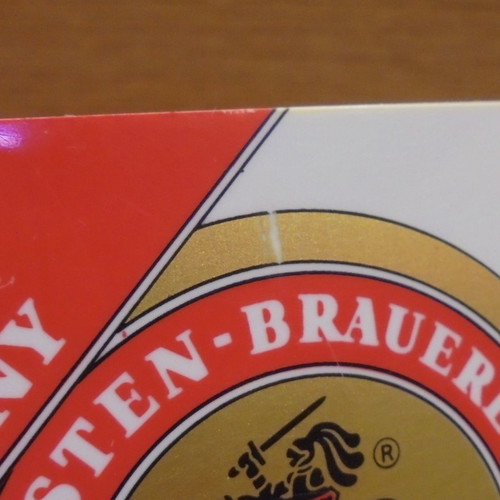 Holsten beer promotional plastic coaster holder used