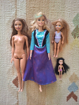 Κουκλίτσες Barbie και Polly Pocket, πακέτο 4