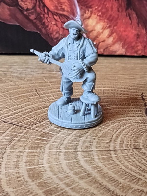 Miniature Orc Bard like new for Heroquest and Dungeons and Dragons